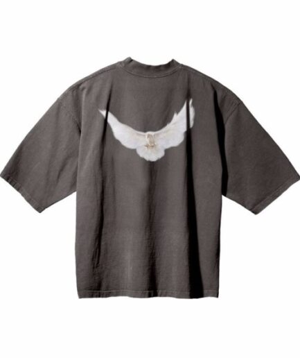 Yeezy-Gap-Engineered-by-Balenciaga-Dove-3-4-Sleeve-T-Shirt-–-Grey-back